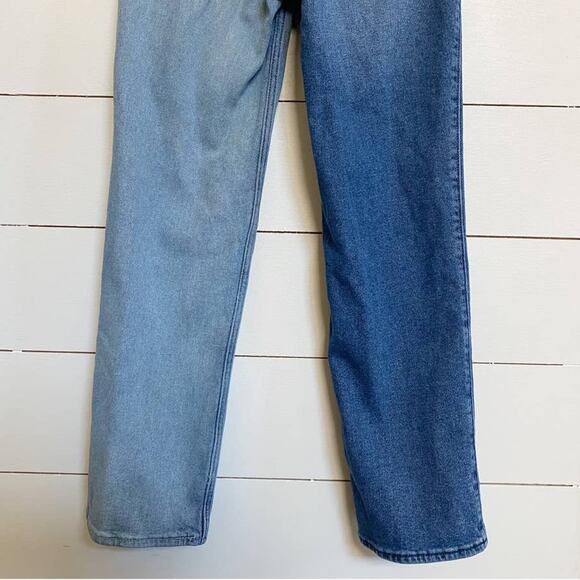 Hollister Ultra High-Rise Two-Toned Stacked Vintage Straight Jeans sz 24 - Picture 7 of 15